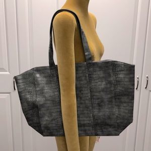Women’s Neiman Marcus grey embossed tote